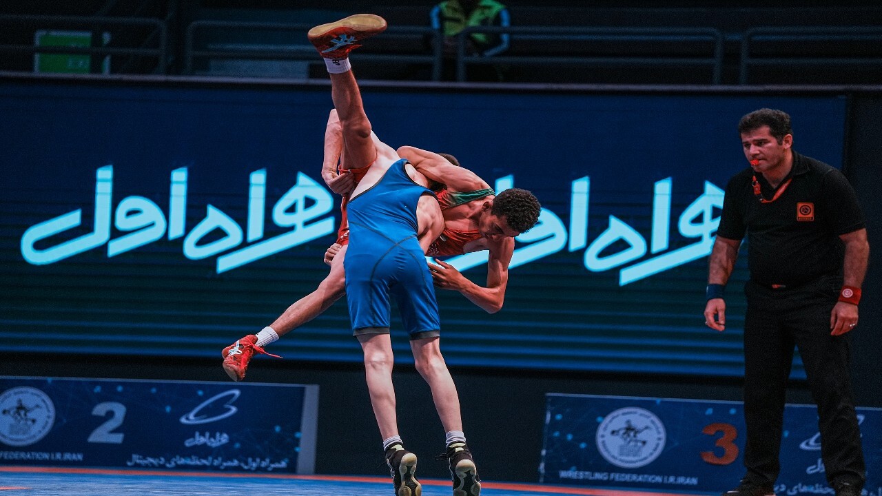 دیدار علیرضا دبیر با رئیس فدراسیون کشتی عراق