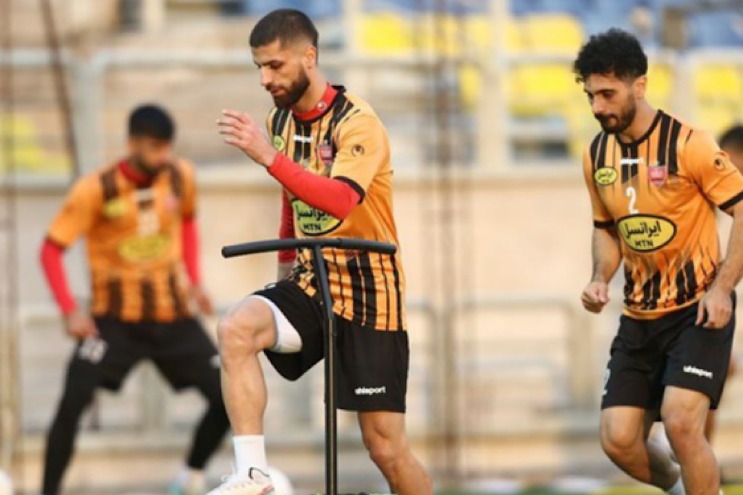 تمرین تاکتیکی پرسپولیسی‌ها پس از بارش باران