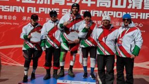 مسابقات اسکی آلپاين قهرمانی جوانان آسیا/ بلوکات سوم شد