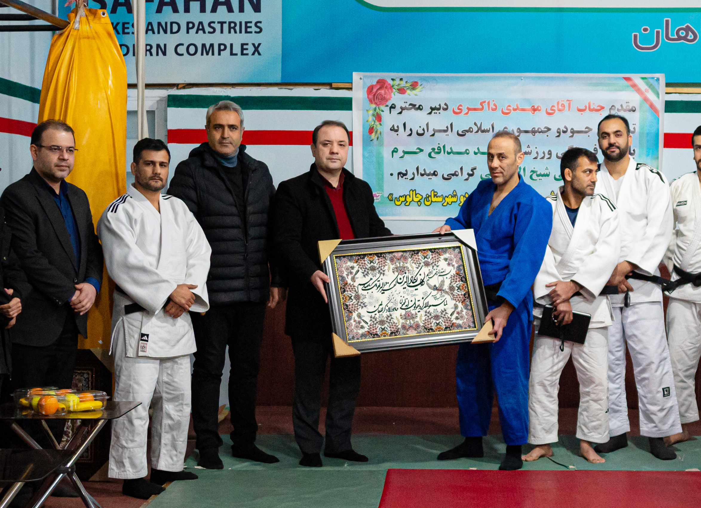 تجلیل هیات جودو مازندران از مربیان تیم ملی در اردوی آماده‌سازی نونهالان