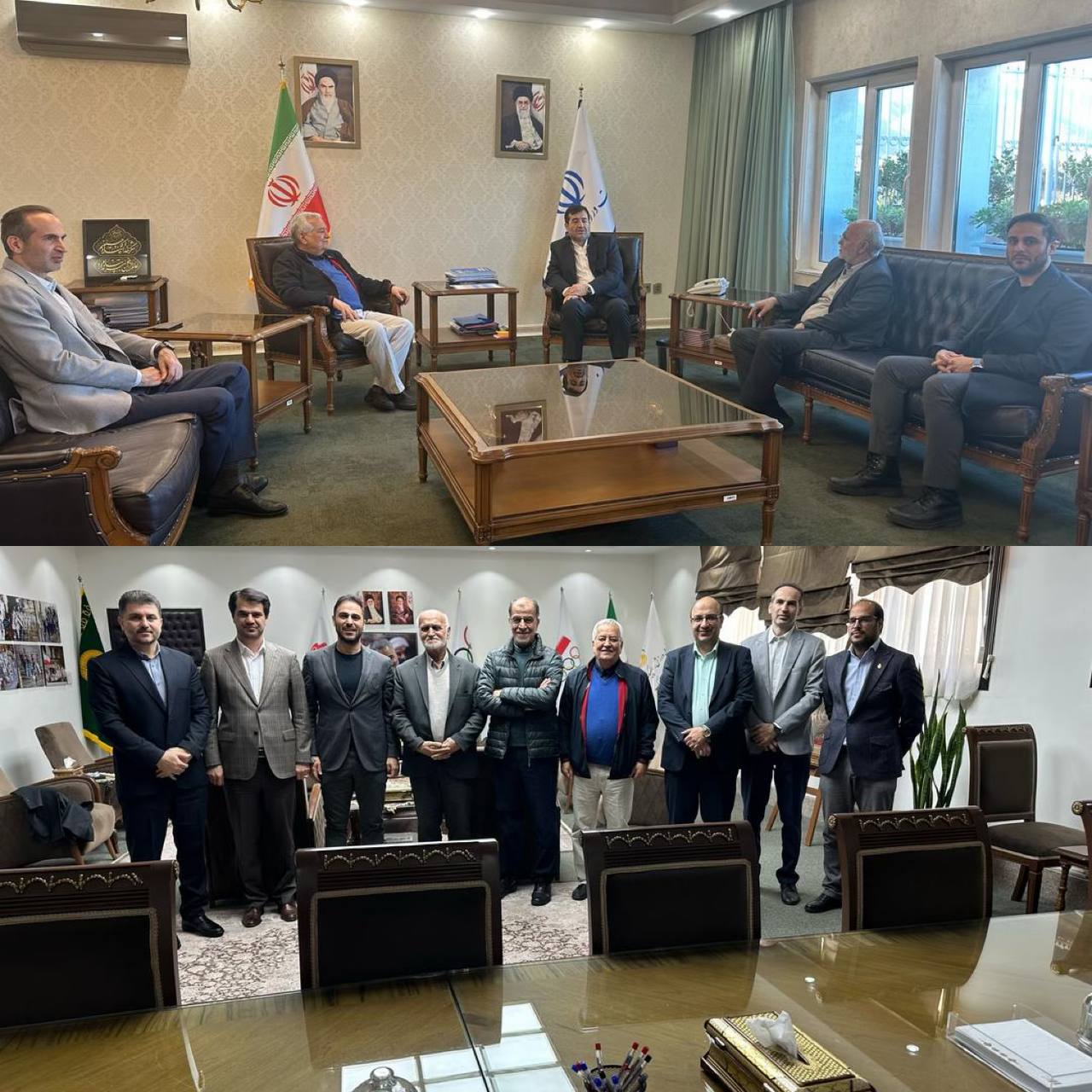 دیدار نوروزی رییس انجمن هاکی روی یخ با  وزیر ورزش و‌جوانان و رییس کمیته ملی المپیک